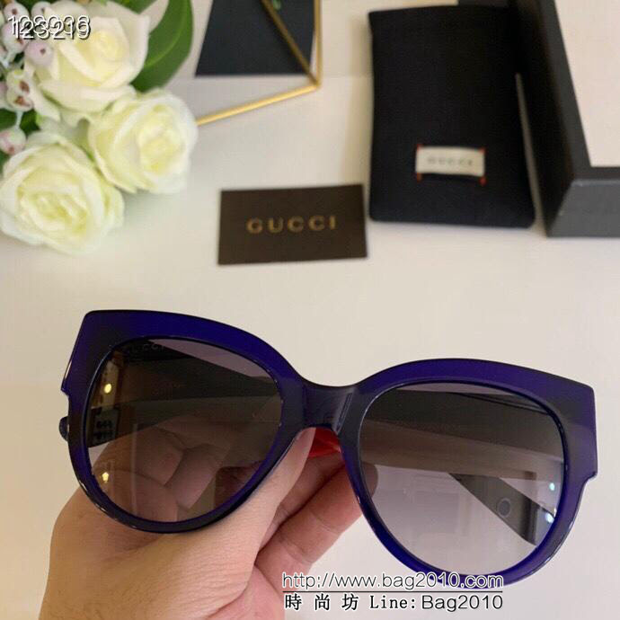 GUCCI古馳 GG 0276FS 手工製作 經典三色條紋+＂G”字LOGO 時尚潮流 男女款 太陽鏡  lly1386